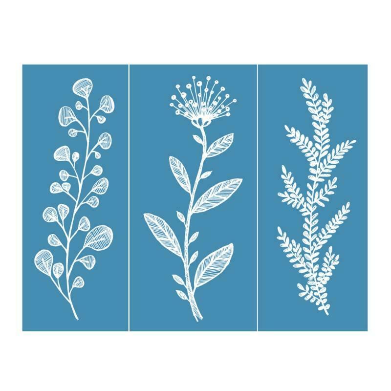 Twig Self-adhesive Silk Screen Printing Stencil Reusable Sign Stencils Paintings